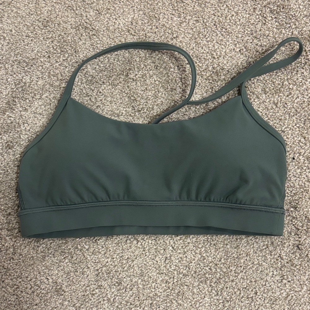 Lululemon Teal Flow Y Sports Bra